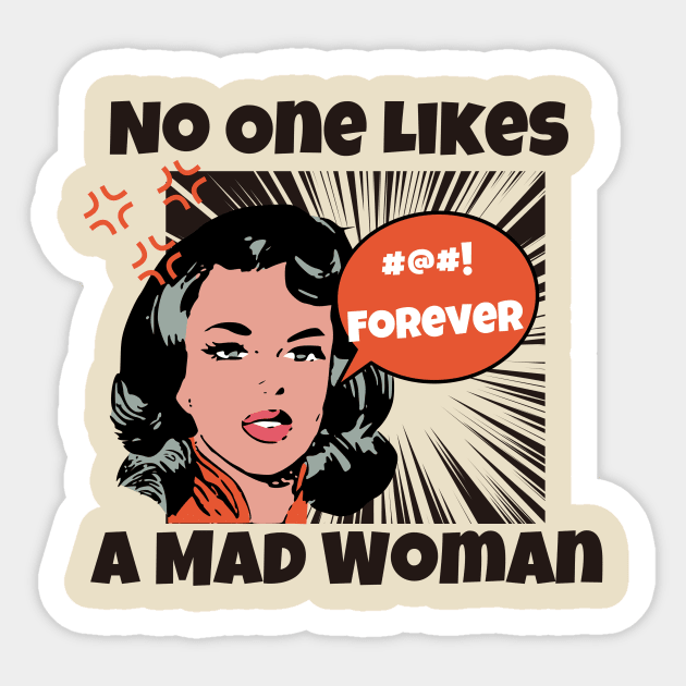 No One Like a Mad Woman Sticker by The Sparkle Report